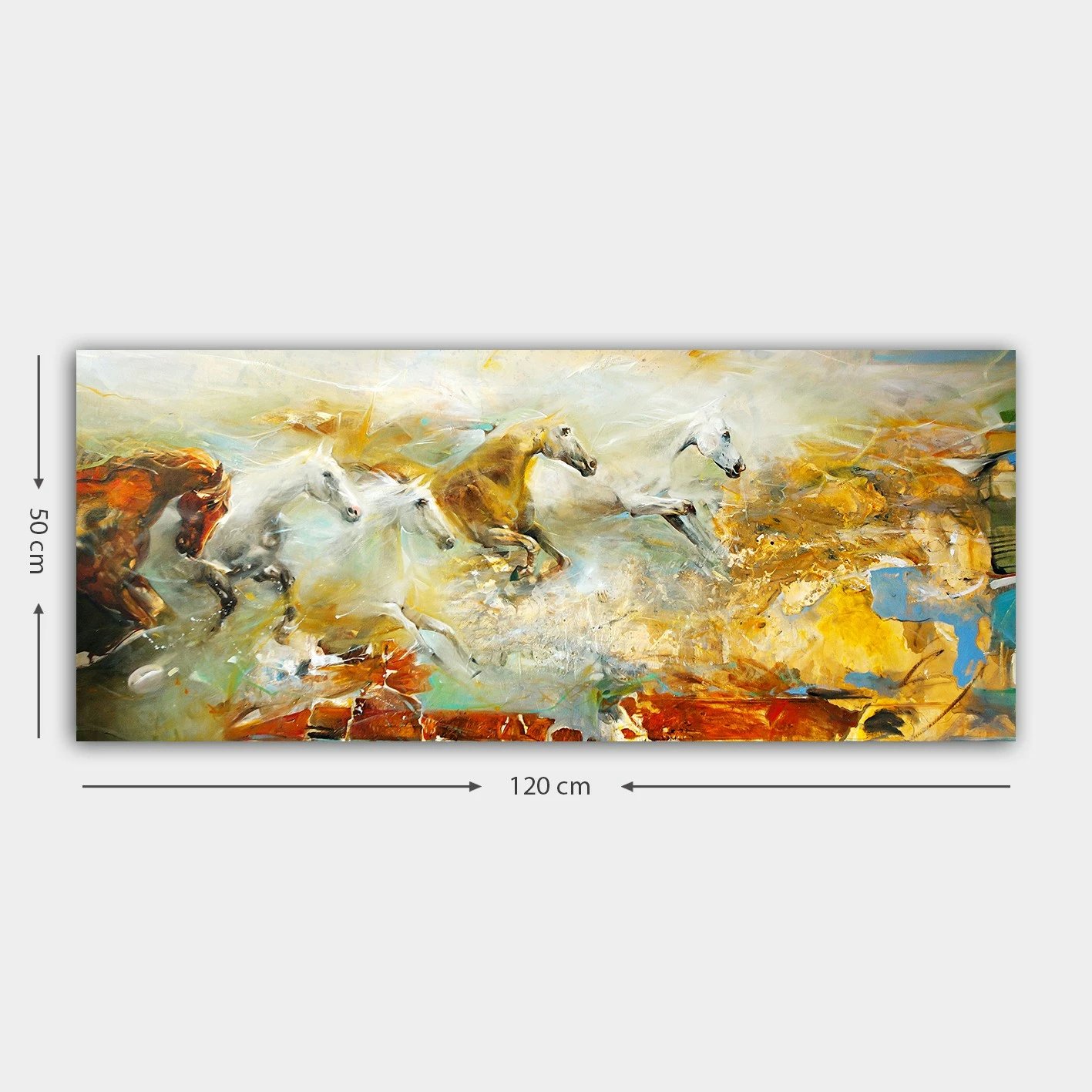 Pikturë dekorative në kanavacë, shumëngjyrëshe, YTY1031399096841_50120, 50x120cm