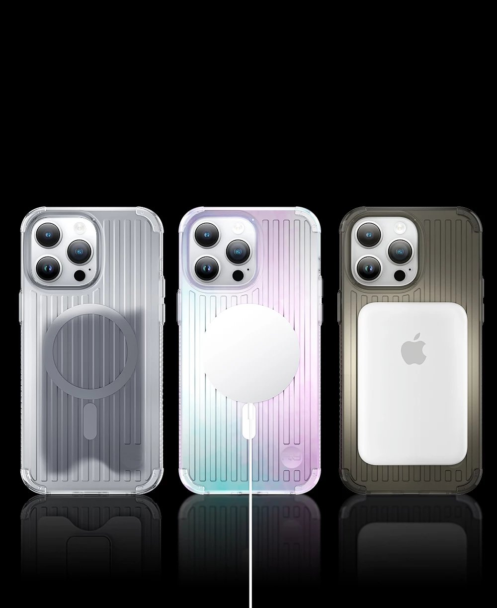 Mbështjellës Kingxbar PQY Go Out për iPhone 14 Plus, MagSafe, laser color