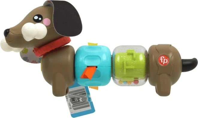 Lodër sensorike Fisher Price Pets Engaging Dachshund, plastikë, shumëngjyrëshe