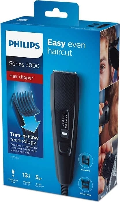 Maqinë për prerjen e flokëve Philips, e zezë