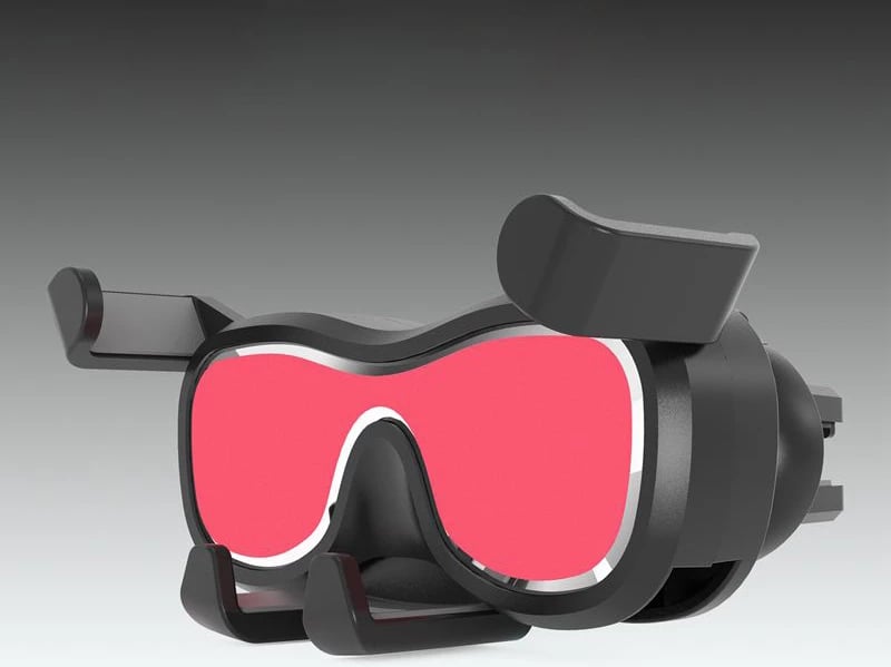 Mbajtës graviteti për celular Hurtel YC06, për ventilator të makinës, me aromatizues, argjend