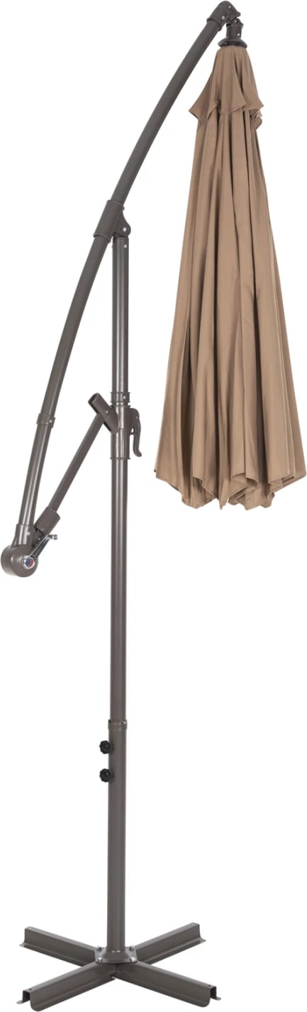 Çadër palosëse GELDORF FH6092 metal & poliestër, ngjyrë kafe, Φ260x245Hcm