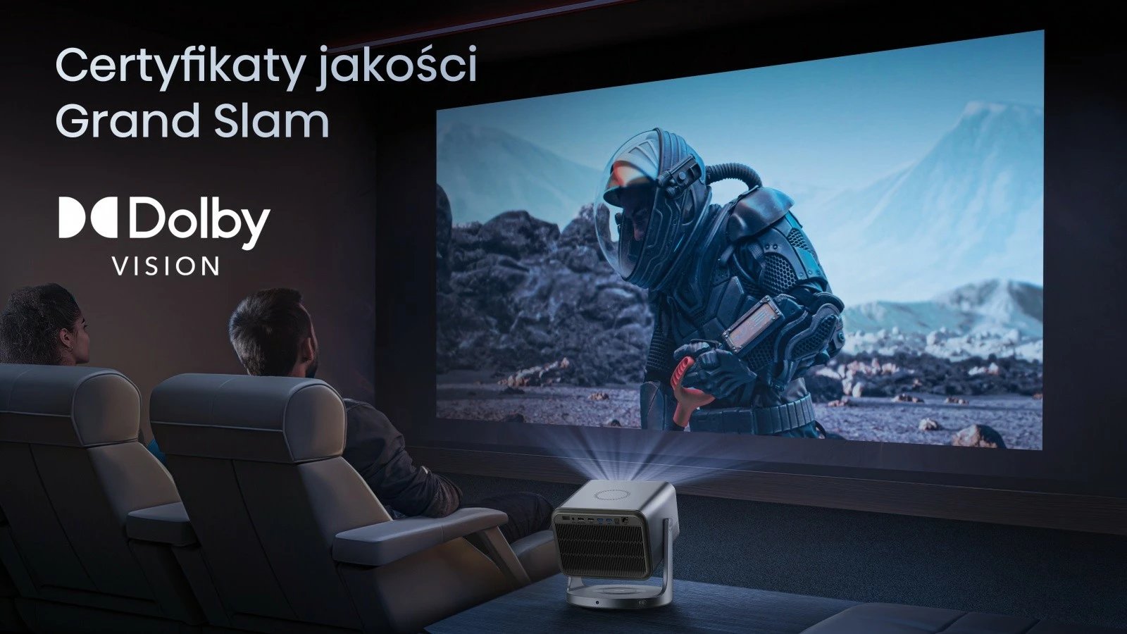 Projektor laser Hisense C2, 4K, 300", JBL Sound, WiFi, Bluetooth, Gri