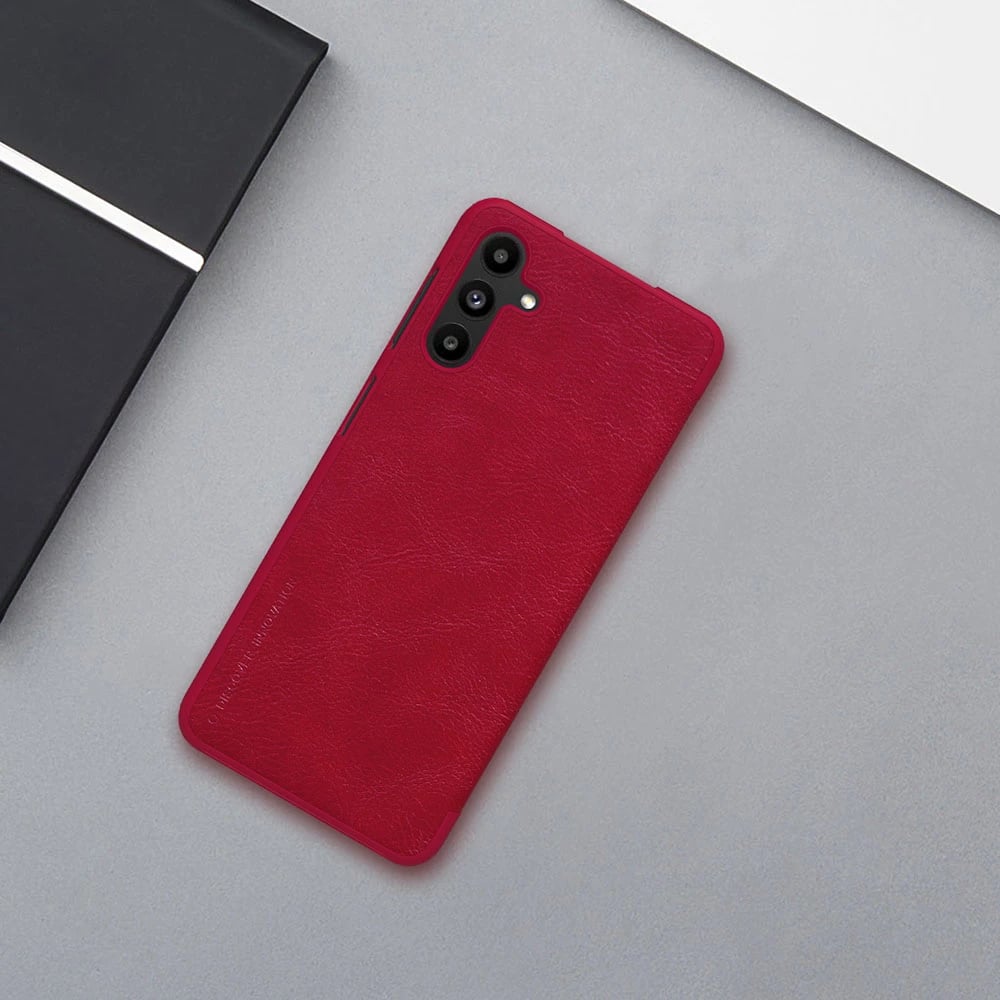 Mbështjellës Nillkin Qin për Samsung Galaxy A13 5G, lëkurë, Kafe
