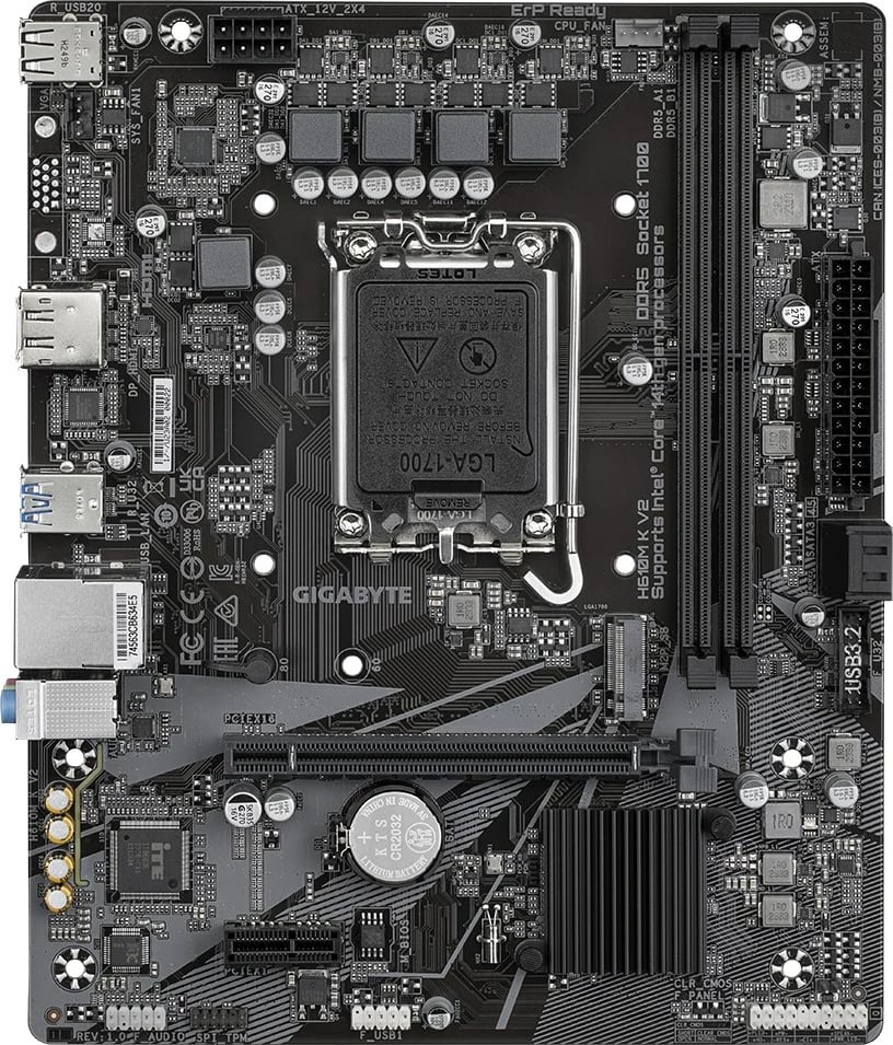 Pllakë amë Gigabyte H610M K V2, Socket 1700, DDR5, ATX