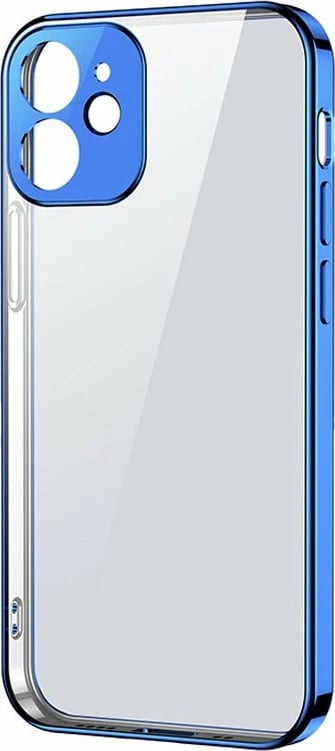 Mbështjellës Joyroom New Beauty Series JR-BP743 për iPhone 12 Pro, ultra i hollë, kornizë metalike, kaltër