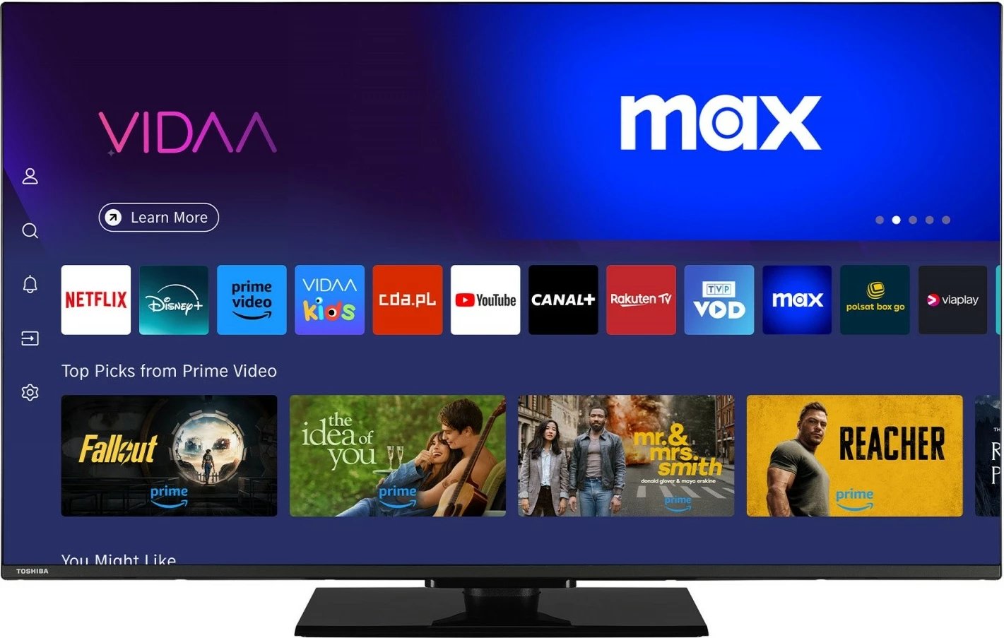 Televizor Toshiba 50UV3F63DG, 50 inç, Ultra HD 4K, Smart TV, i zi