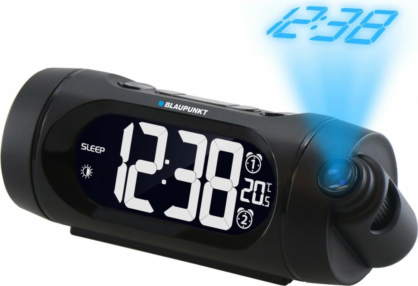 Radio alarm Blaupunkt CRP9BK me projektor, FM, USB, zi
