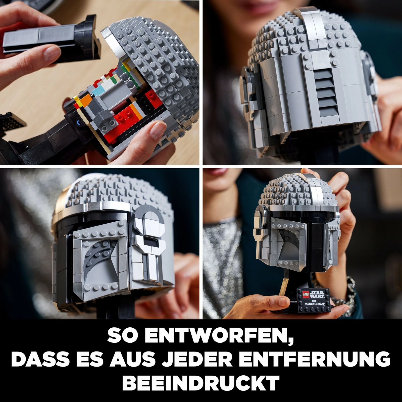 Set ndërtimi LEGO Star Wars The Mandalorian Helmet, 584 pjesë, shumëngjyrësh