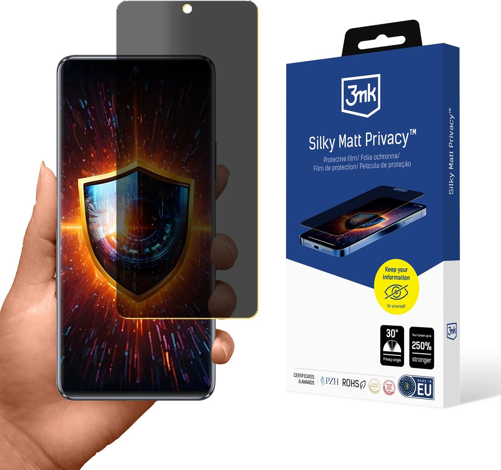 Mbështjellës privatësie 3mk Silky Matt Privacy për Huawei Nova 9 SE, Mat