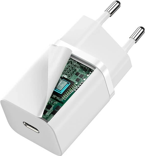 Karikues i shpejtë Baseus Super Si 1C, 30W, USB-C, i bardhë