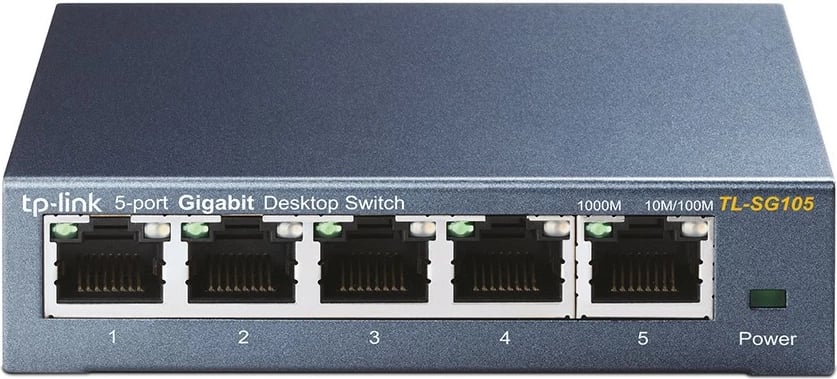 Switch TP-Link 5-Port 10/100/1000Mbps Desktop, Gigabit Ethernet, Full duplex
