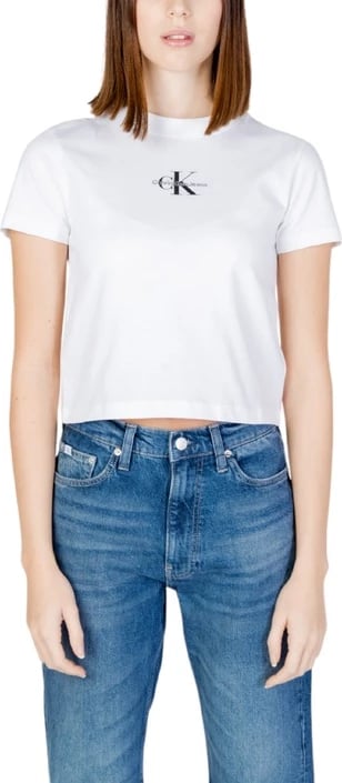 Maicë për femra Calvin Klein Jeans, të bardhë