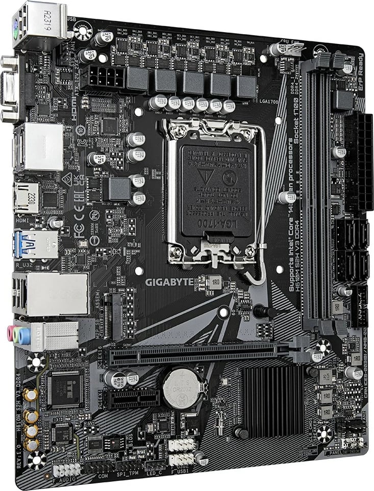 Pllakë amë Gigabyte H610M S2H V3 DDR4, Socket LGA1700, micro ATX