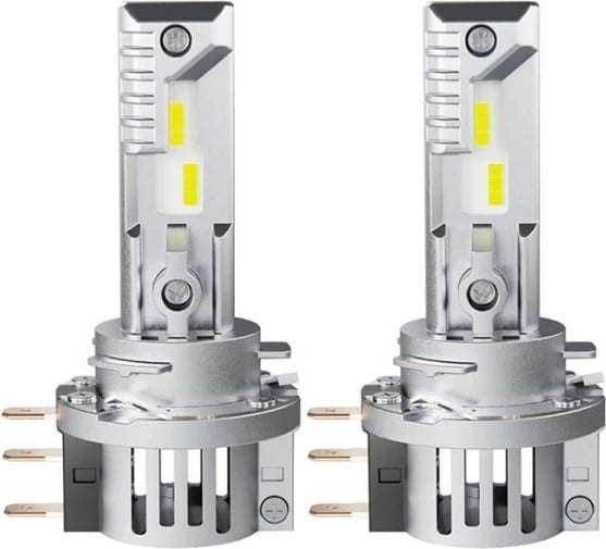Set llamba LED për vetura OSRAM H15, 12V, 3.8/16.5W, PGJ23T-1, 2 copë