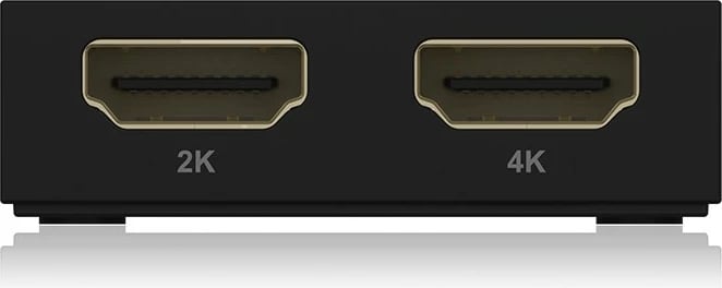 Splitter HDMI ICY BOX IB-SPL1029AC, USB në 2x HDMI, 4K, i zi