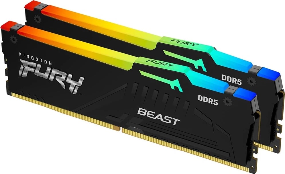 RAM Memorie Kingston Technology FURY RGB CL50, 32GB DDR5 , 5600Mhz RAM Memorie Kingston Technology FURY RGB CL50, 32GB DDR5 , 5600Mhz