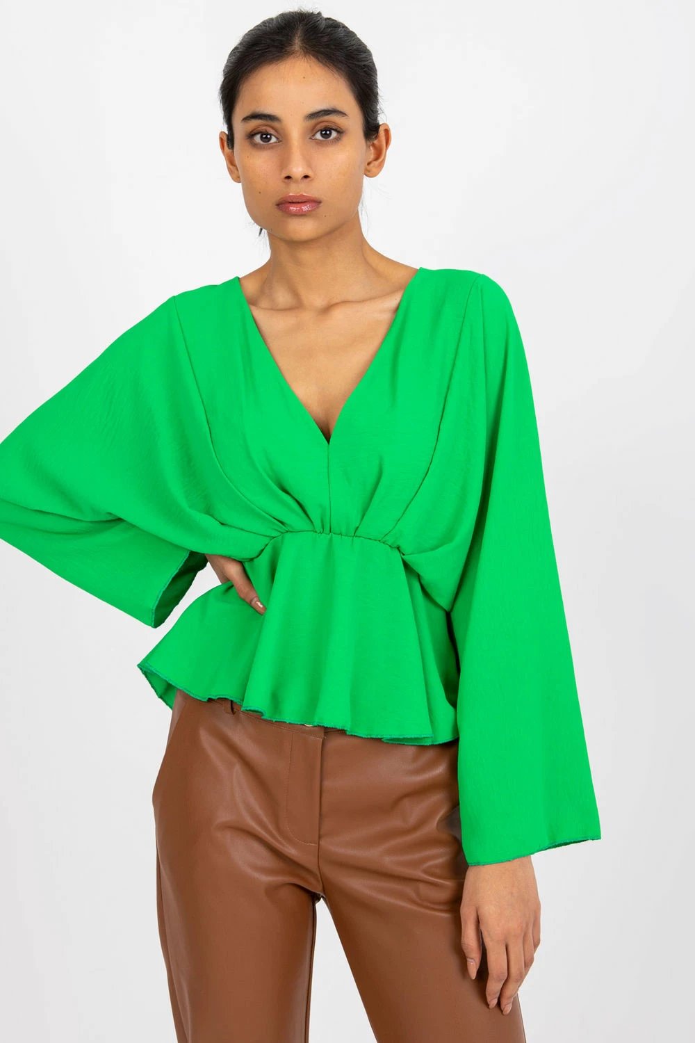 Bluzë për femra Italy Moda 162549, e gjelbër