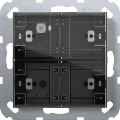 Sensor shtypës GIRA 4 Comfort 2x KNX System 55, i zi
