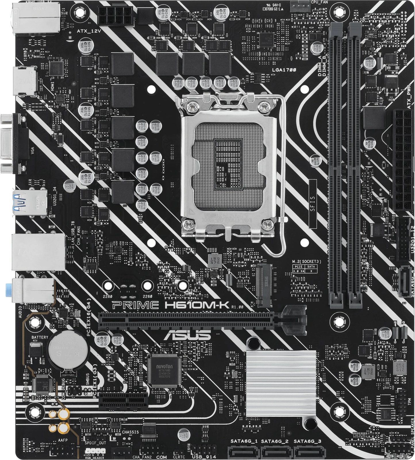 Pllakë amë ASUS Prime H610M-K, Intel, DDR5, micro ATX