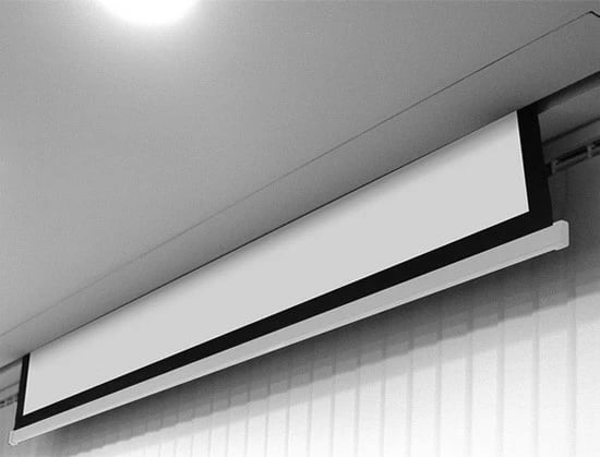 Ekran elektrik për projeksion Avtek Video Electric 300P, 300 x 227.5 cm, i bardhë