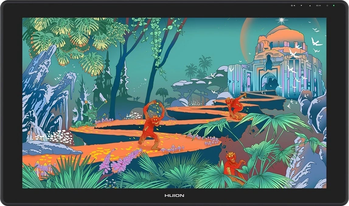 Tablet grafike HUION Kamvas 24, 5080 lpi, 526,85 x 296,35 mm, USB-C, E zezë