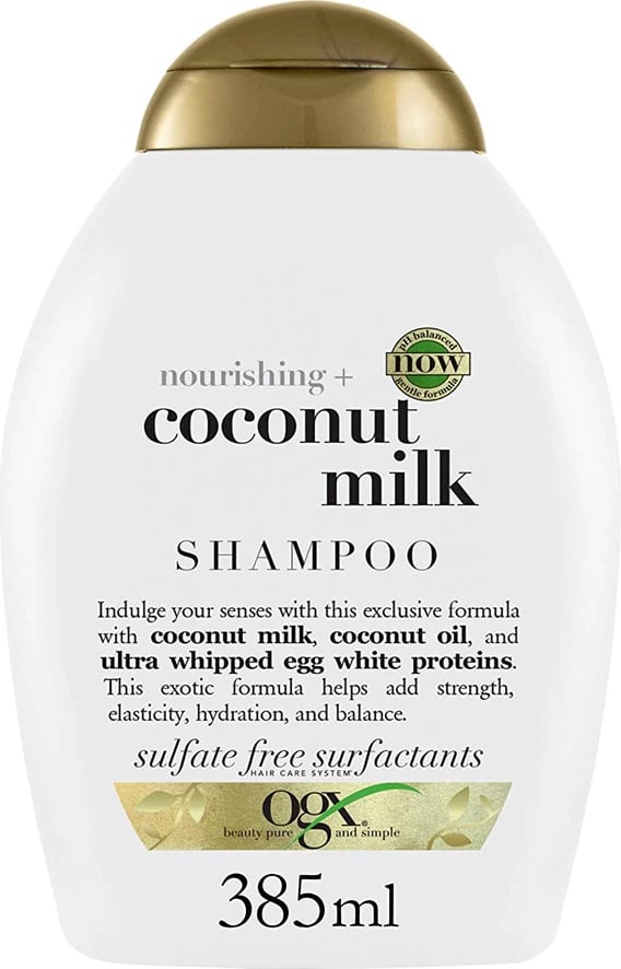 Shampon për femra OGX Nourishing + Coconut Milk, 385ml