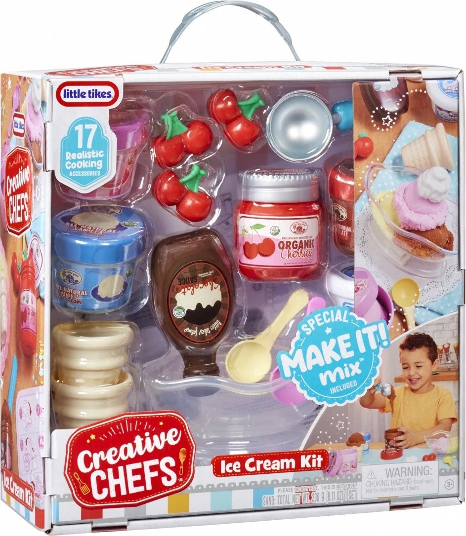 Set akulloreje lodër Little Tikes Creative Chefs me 17 aksesorë, shumëngjyrësh