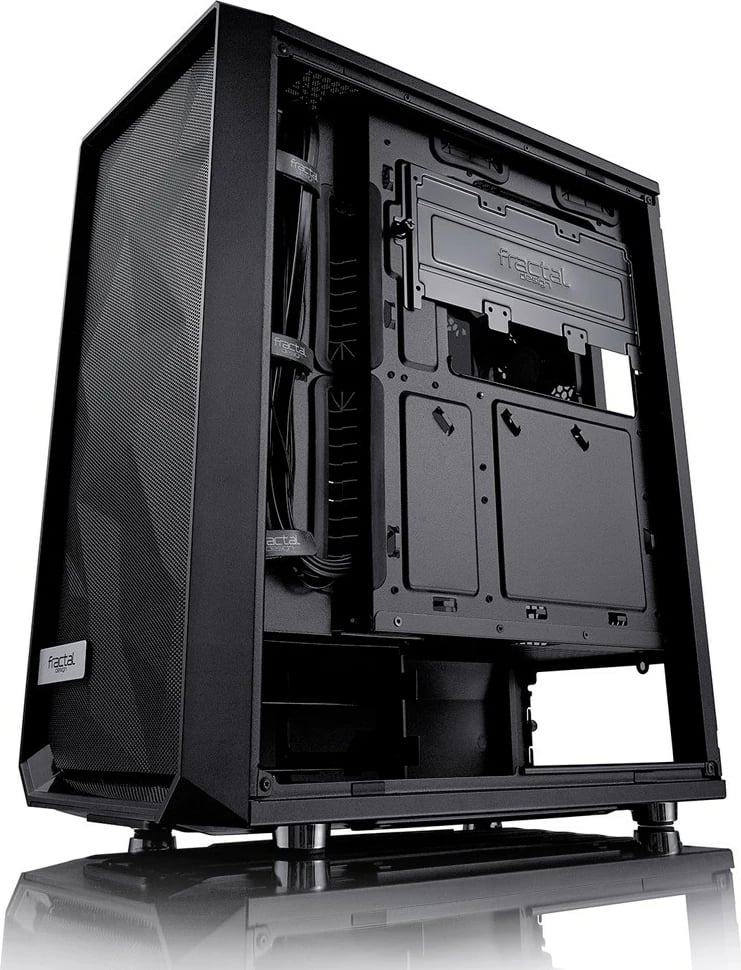 Kasë Fractal Design Meshify C, Midi Tower, ATX, ITX, micro ATX, E zezë Kasë Fractal Design Meshify C, Midi Tower, ATX, ITX, micro ATX, E zezë