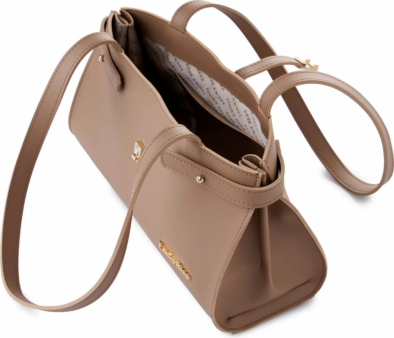 Çantë krahu Lucky Bees, ngjyrë mink, Maya