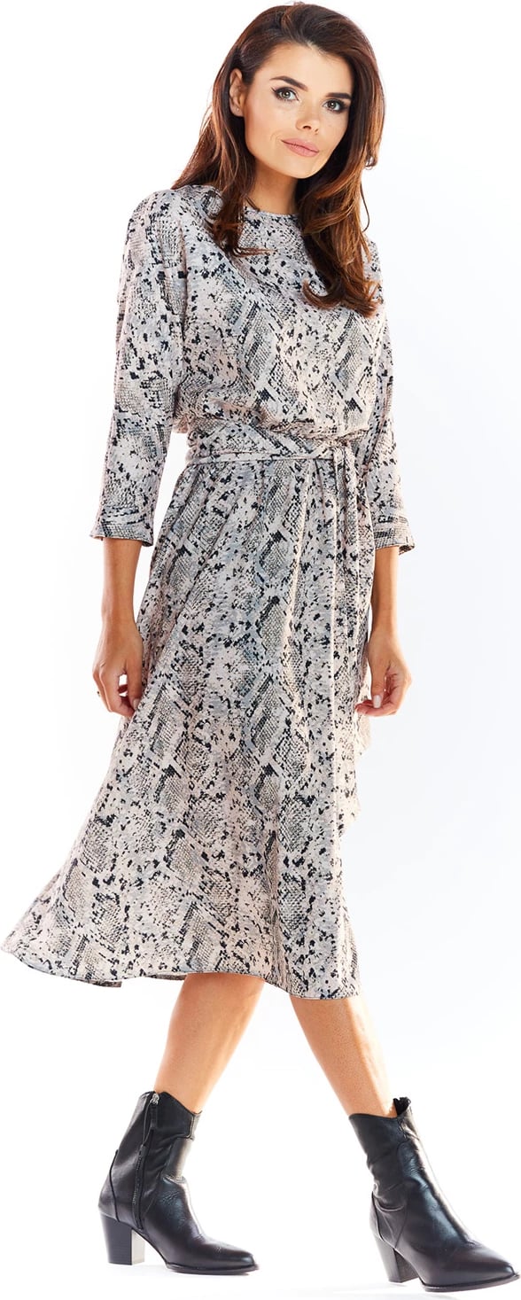Fustan midi awama 139499, gri
