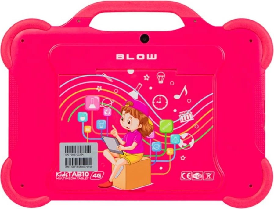 Tablet BLOW KidsTAB10 4G, 10.1", 4GB RAM, 64GB, Android 12, rozë me mbështjellës Tablet BLOW KidsTAB10 4G, 10.1", 4GB RAM, 64GB, Android 12, rozë me mbështjellës