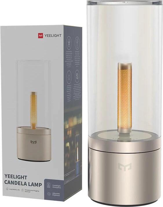 Llambë ambientale Yeelight Candela YLFWD-0019, Wi-Fi, 2500 mAh, e artë