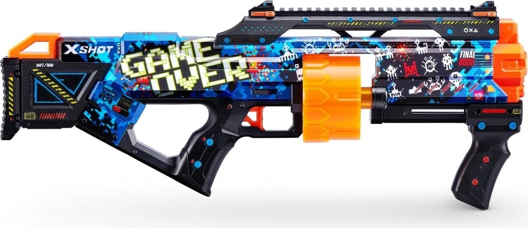 Lodër blaster ZURU X-Shot SKINS-LAST STAND, 16 shigjeta, Multicolour