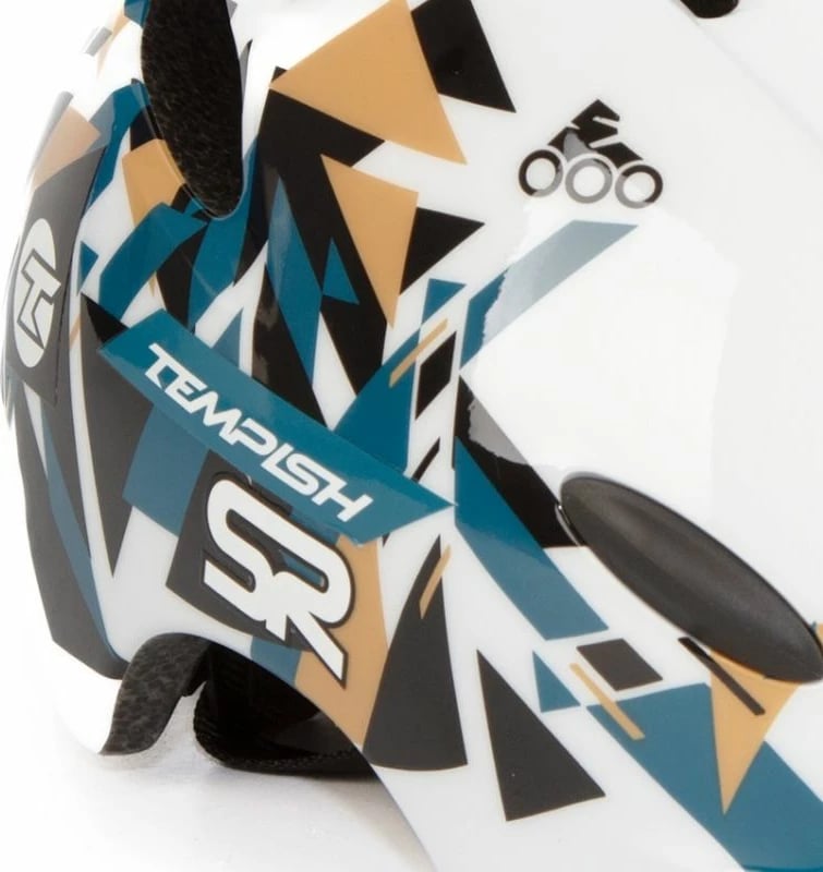 Helmetë për fëmijë Tempish, e bardhë