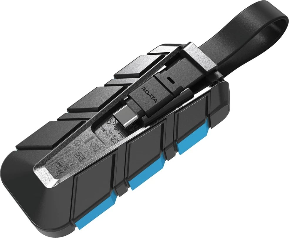 SSD portabël ADATA SC740, 500 GB, USB Type-C 3.2 Gen 2, zi/blu