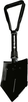 Lopatë e palosshme, Fieldmann FPL 4001, dorezë çeliku, trashësi flete 1.5 mm, 57 cm e shtrirë/23.5 cm e palosur, gjerësi 15 cm, e zezë