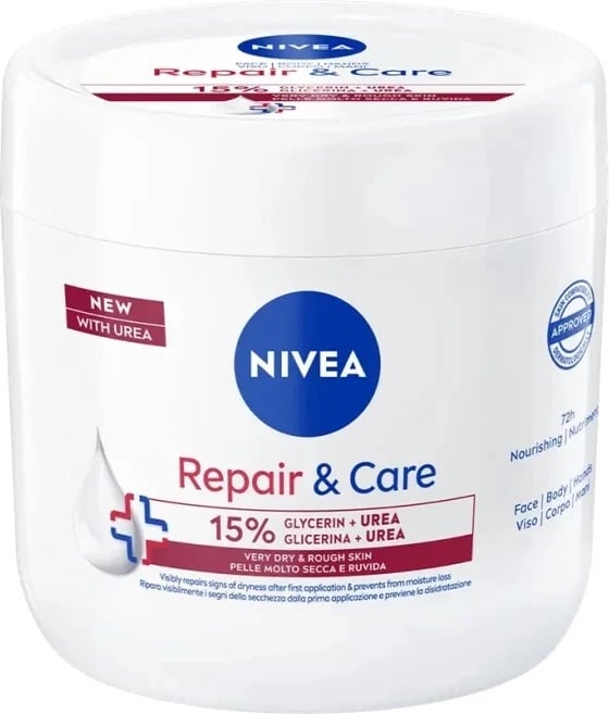 Krem trupi Nivea Repair & Care me Urea për femra 400ml