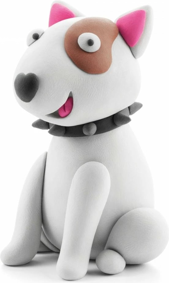 Set plastelinë, Tm Toys Hey Clay Dog Story HCL15024CEE, 15 kana, 11 ngjyra, me mjete dhe kod aplikacioni