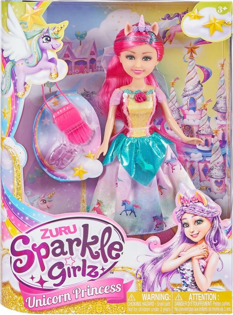 Kukull ZURU Sparkle Girlz Unicorn Princess, 10.5 inç, shumëngjyrëshe Kukull ZURU Sparkle Girlz Unicorn Princess, 10.5 inç, shumëngjyrëshe