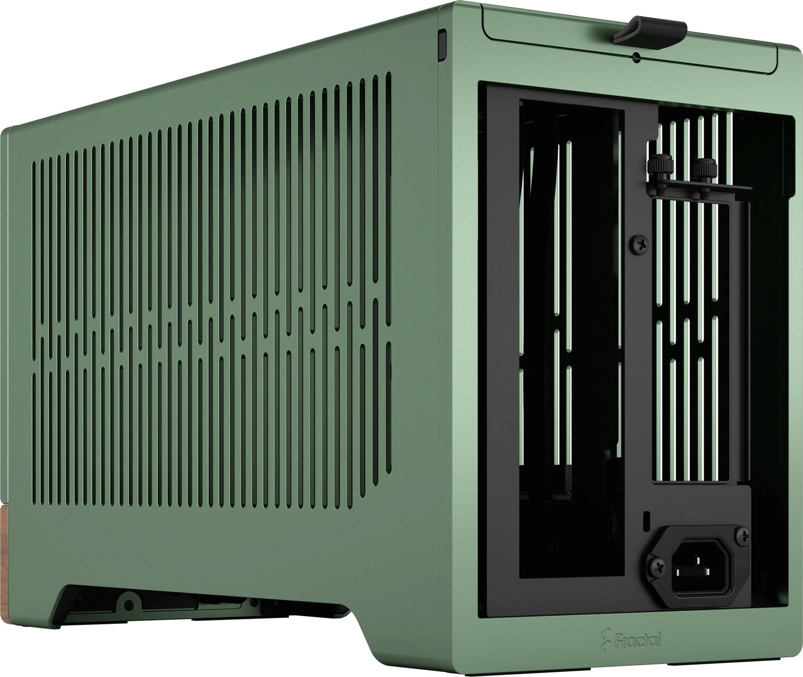 Kasë Fractal Design Terra Mini-ITX, alumini, arrë, jeshile Kasë Fractal Design Terra Mini-ITX, alumini, arrë, jeshile