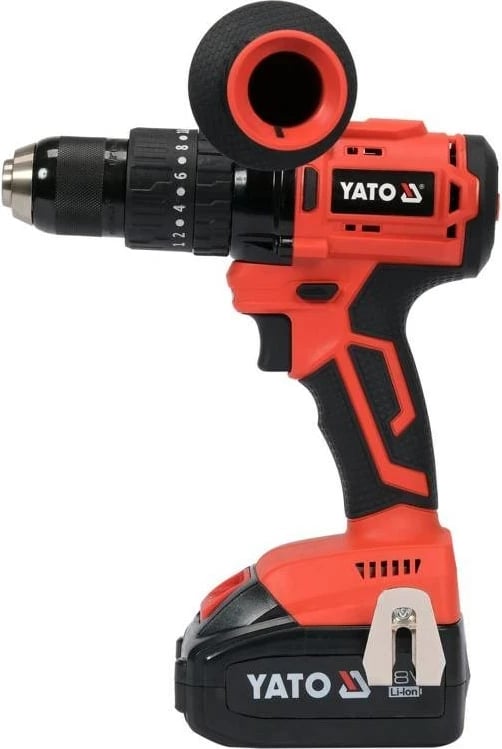 Makine shpimi Yato YT-82790, 2100 RPM, Pa çelës, 1.4 kg, E zezë, E kuqe