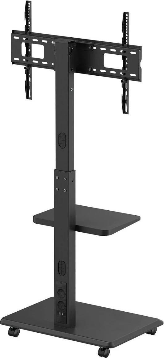 Karrocë mobile për TV Ergo Office ER-304B, për ekrane 37-75", e zezë