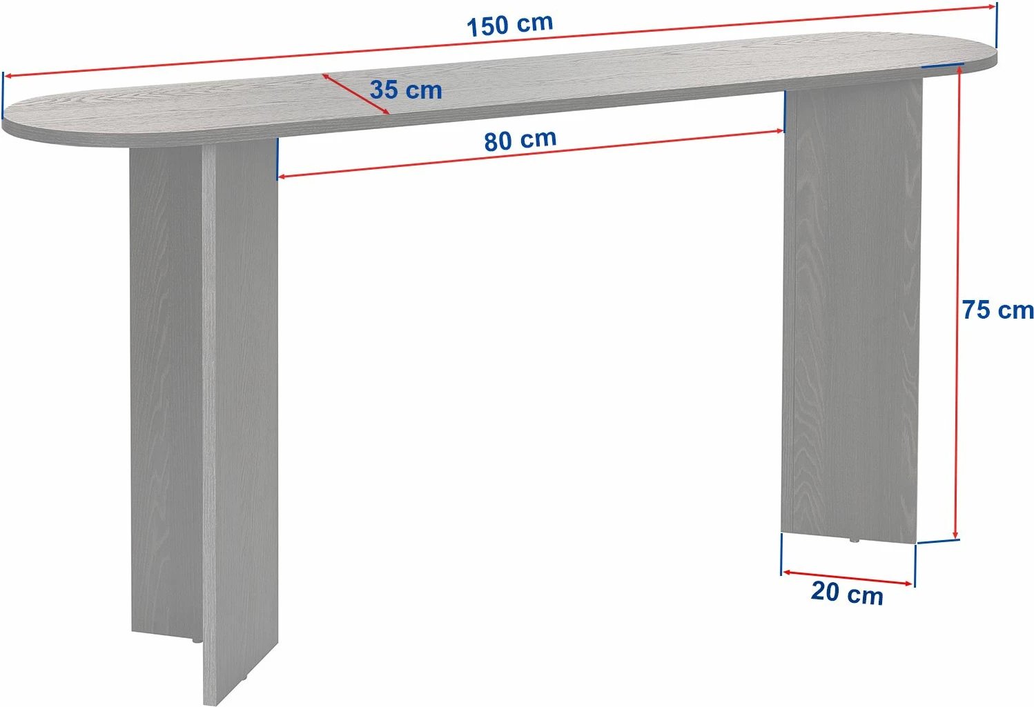Komodë anësore Nordure, ngjyrë arre, Sira