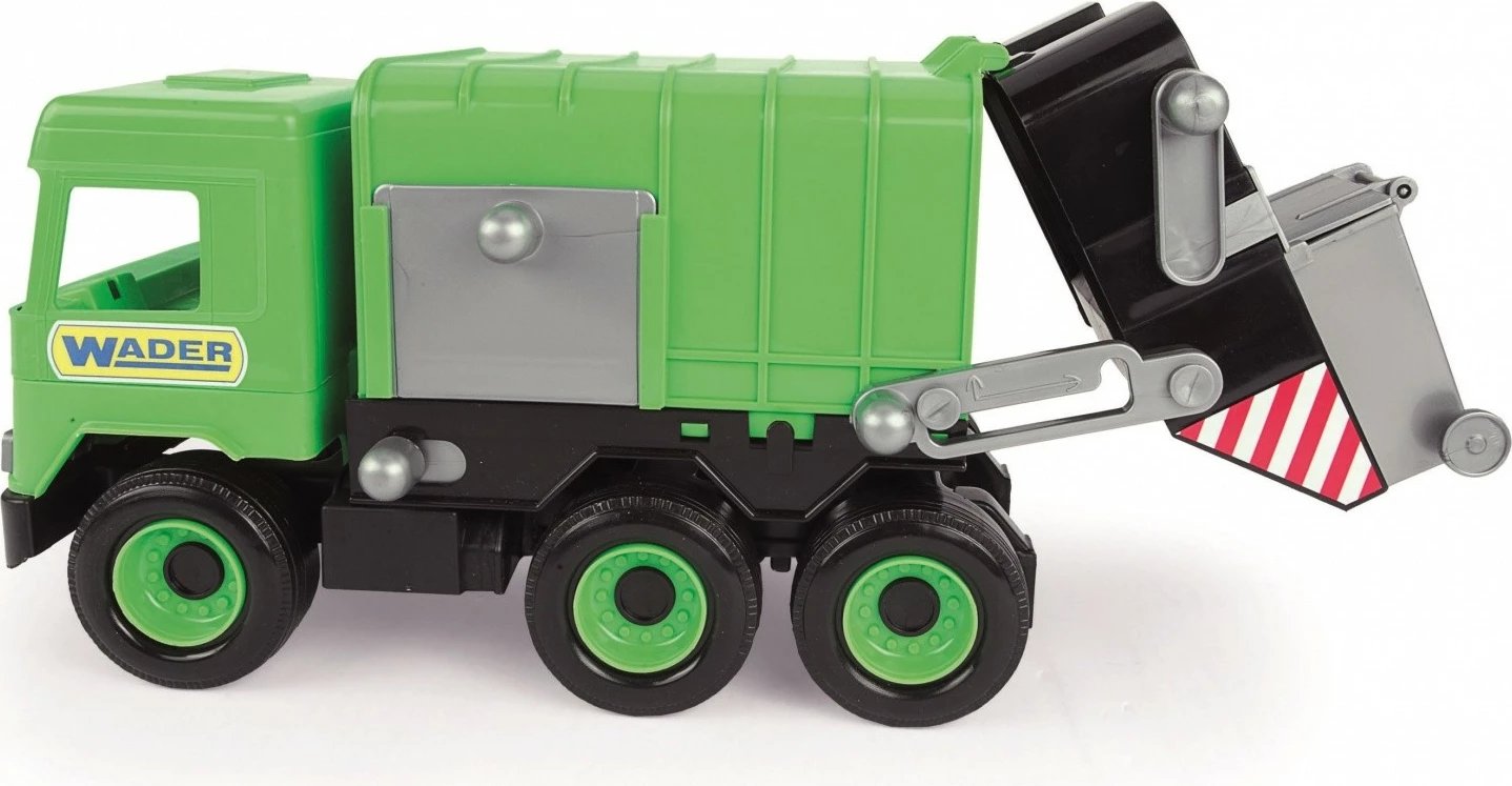Kamion lodër Wader Middle Truck, 42 cm, plastikë, gjelbër/gri, në kuti