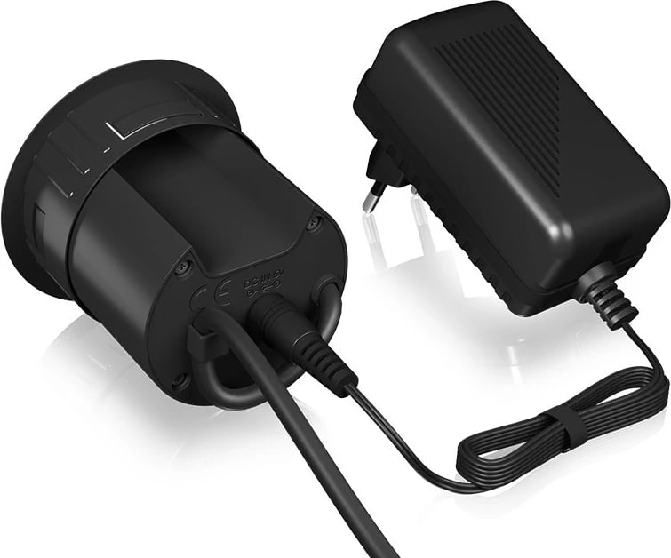 USB hub ICY BOX IB-HUB1404, 2 porta USB 3.0, Type-C, lexues kartelash, e zezë