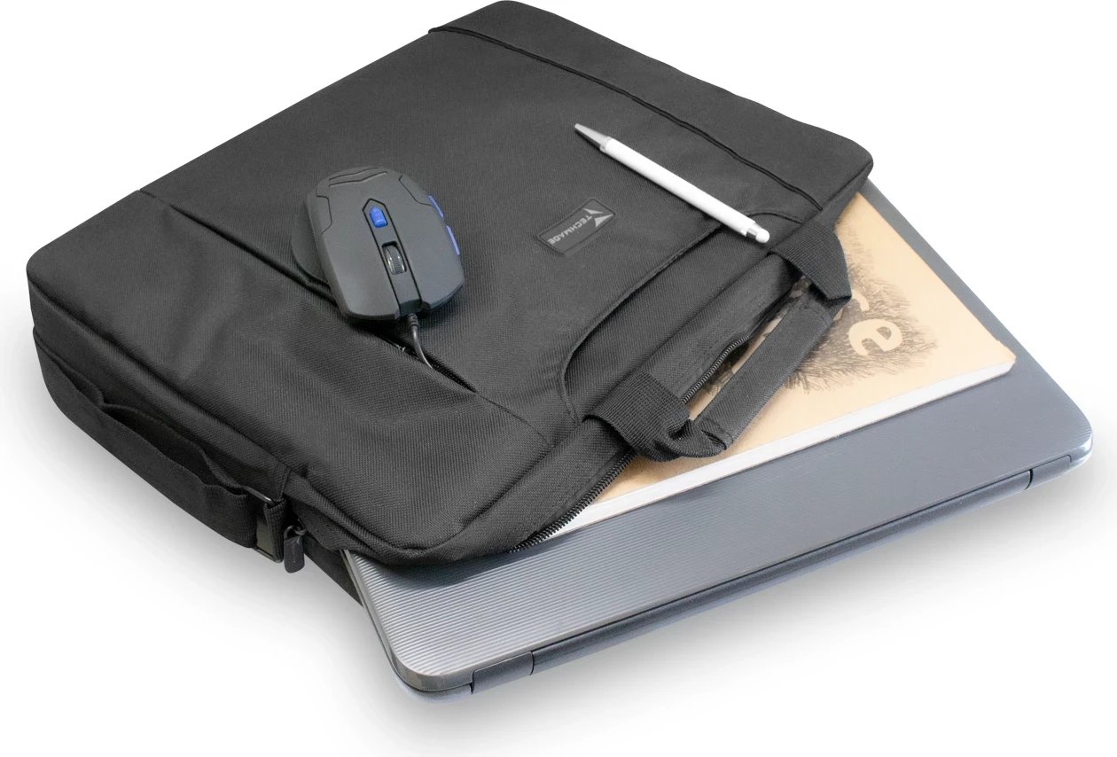 Çantë laptopi Techmade, deri 15.6 inç, e zezë