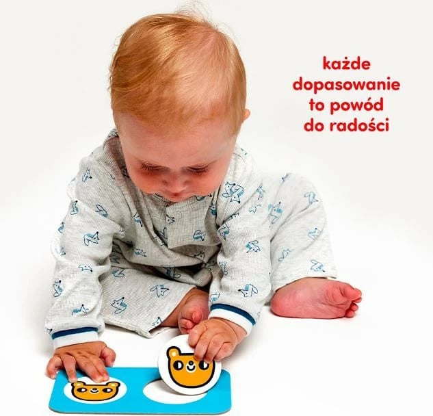 Puzzle kontrast CzuCzu Contrast Puzzles - Pairing, 18 pjesë, për fëmijë 12+ muajsh
