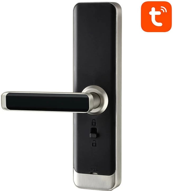 bravë smart digjitale Avatto ZSDL-A270-S-ALI-6072 ZigBee, Tuya Smart Life, IP55, për dyer 35-60 mm, 4xAA, argjendtë