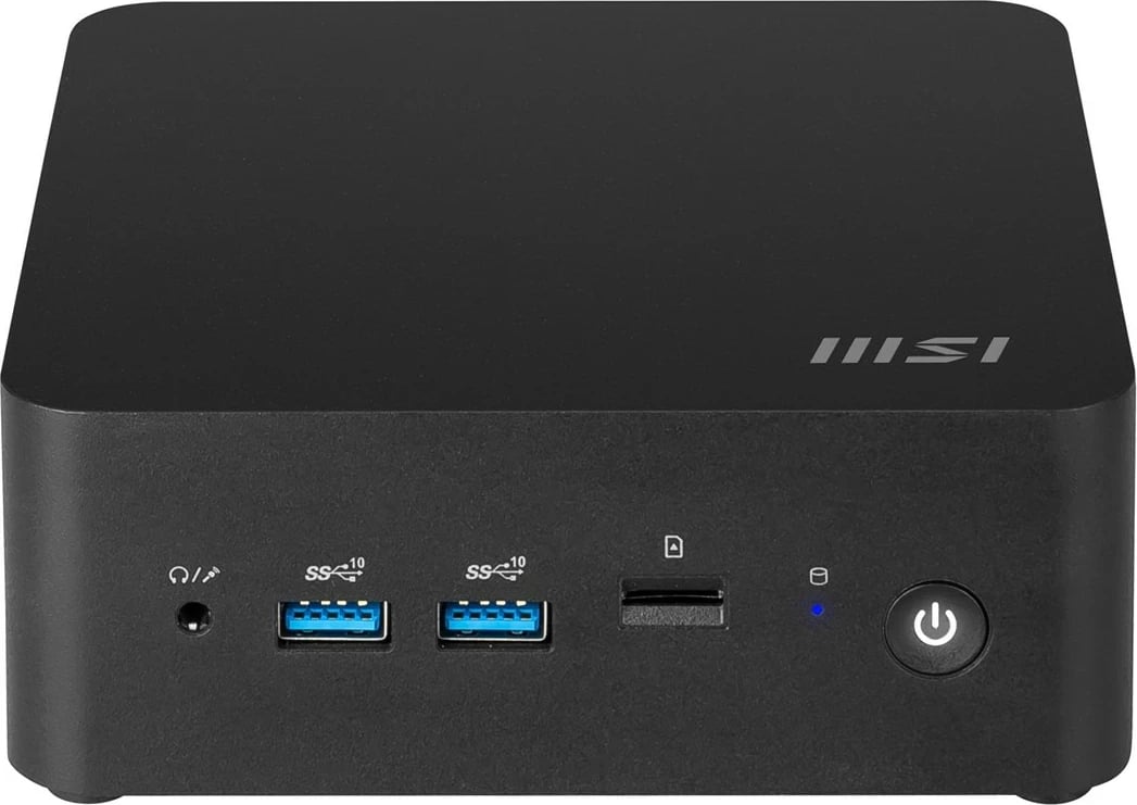 Kasë MSI Cubi NUC 1M-003EU, Intel Core 3 100U, 8 GB RAM, 512 GB SSD, Windows 11 Pro, E zezë